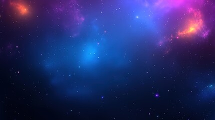 Naklejka premium deep space gently blue purple glow light gas cloud