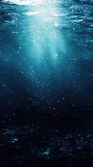 Underwater Sunlight Dazzling Deep Ocean Scene