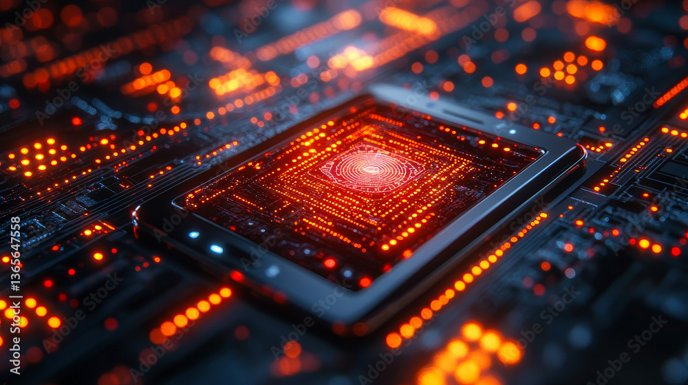 Poster secure cryptocurrency transaction with biometric verification and blockchain nodes