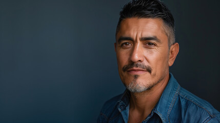 Portrait of a hispanic immigrant man / Latino immigrant	
