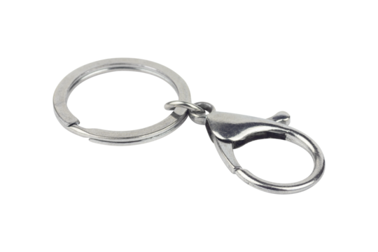 carabiner for carrying keys isolated from the background