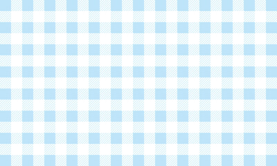 斜線が入った淡い水色と白のシェパードチェック柄