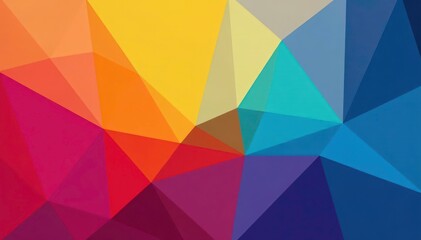 Geometric abstract shapes, vibrant color palette , stylish, backdrop
