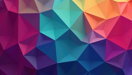 Obraz premium Geometric shapes form a continuous, colorful background , textile, vibrant