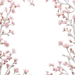 songkran festival, Floral frame design on a black background.