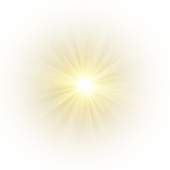 Bright sun flash shines strongly, radiating a golden aura. Light transitions spread smoothly, forming soft warm overlays. Transparent solar rays stretch delicately, enhancing visual depth.