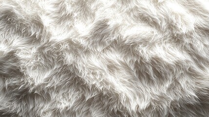 Close-up of soft white fur texture background.