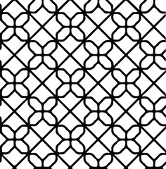 Fototapeta premium Seamless Geometric Floral Pattern Design.