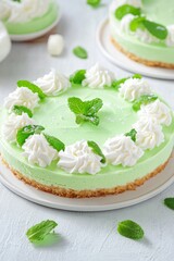 Mint Chocolate Cheesecake Delight: A Refreshing Summer Dessert