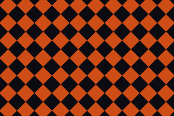 un super damier orange foncé et noir pour décorer tes supports