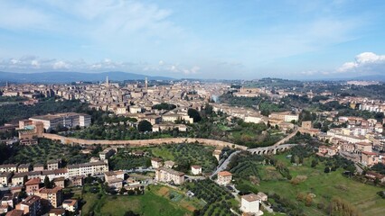 Siena aerial view, Italy, Tuscany