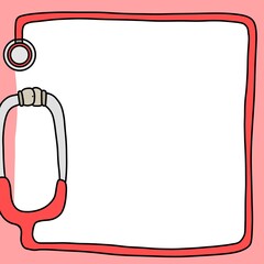 세계 보건의 날 카드뉴스 청진기 배경(world health day card news stethoscope wallpaper)