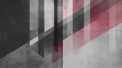 Fototapeta premium Abstract geometric shapes with textured background.