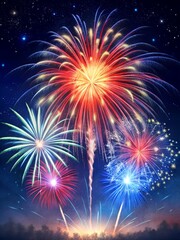 Fototapeta premium independence day usa fireworks