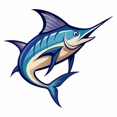 Naklejka premium Swordfish Fish Vector Graphic Design File - High-Quality Digital Artwork for Creative Projects