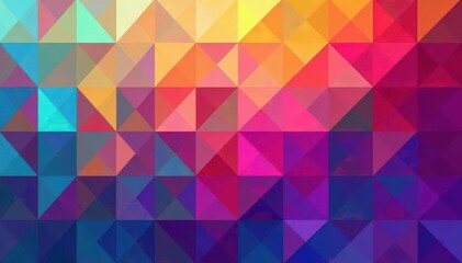 Fototapeta premium Repeating triangles forming a colorful mosaic, repeating, surface