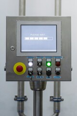 Equipment in the modern laboratory of the medicine factory. Sterile machine for medicine manufacture