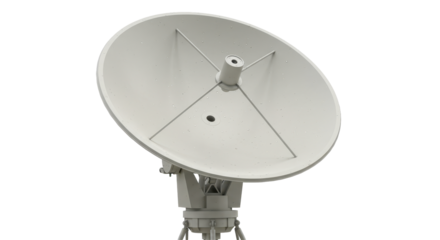 Isolated Satellite Dish Antenna