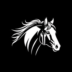 Running Horse Logo - Dynamic and Speed-Inspired Design
