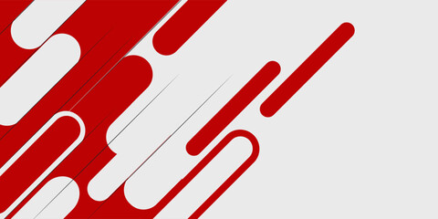 Red and white with stripe line on gradient white abstract background. eps2