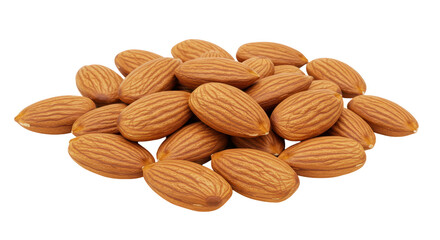 Isolated Pile of Almonds