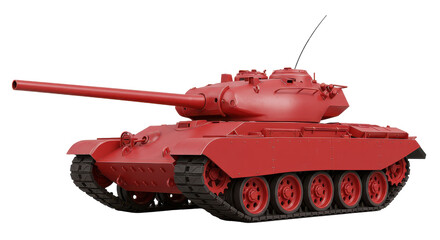 Isolated Red Tank
