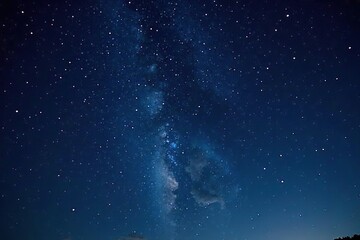 Obraz premium Starry night sky with thousands of twinkling stars in the background, midnight, cosmos
