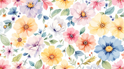 Watercolor floral pattern
