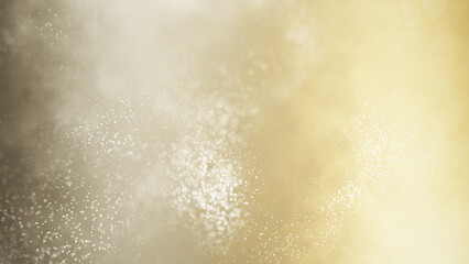 Abstract Yellow Particles Background