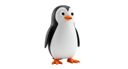 Isolated Cartoon Penguin Character