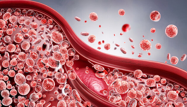 Firefly Vasculitis immune complex deposition. Emphasize the negative space on the left for potential (1)