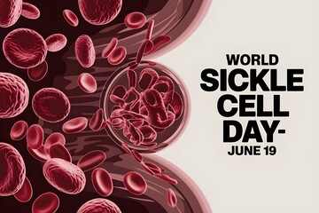 Fototapeta premium World Sickle Cell Day – Raising Awareness on June 19