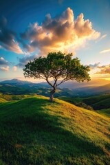 Fototapeta premium Sunset Valley