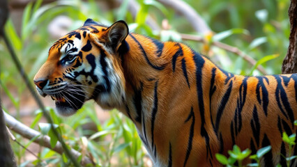 Obraz premium A tiger in the jungle