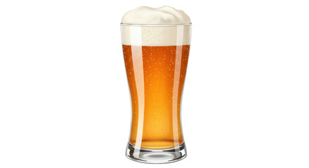 Isolated Glass of Beer