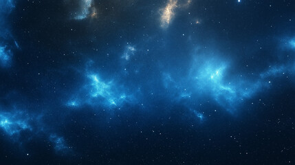blue galaxy from in the space
