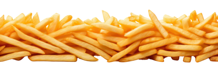 PNG French fries line horizontal border food white background condiment.