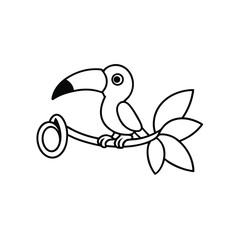 Obraz premium bird on a branch