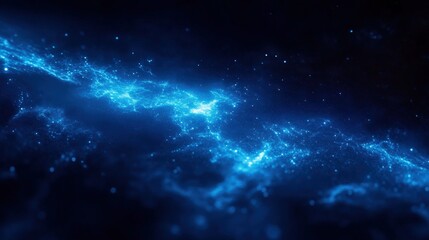 Abstract Blue Light Flow Design