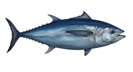 Isolated Tuna Fish