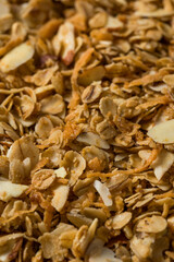 Homemade Organic Dry Almond Granola