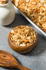 Homemade Organic Dry Almond Granola