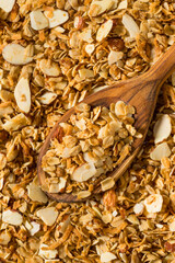 Homemade Organic Dry Almond Granola