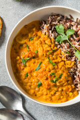 Indian Homemade Coconut Lentil Curry