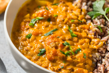 Indian Homemade Coconut Lentil Curry