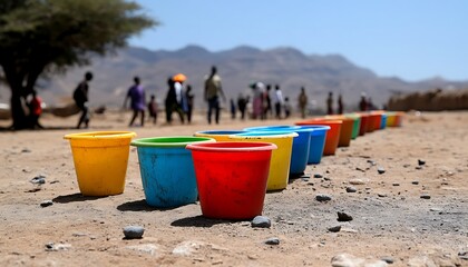Children's Water Buckets Desert