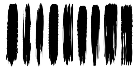 Collection of brush strokes
