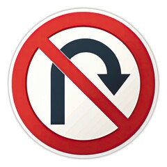 no turn sign