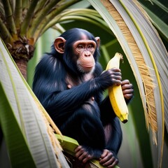 monkey with bananas