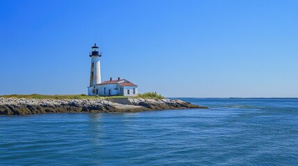 New Bedford Massachusetts: Palmers Island Lighthouse by the Sea